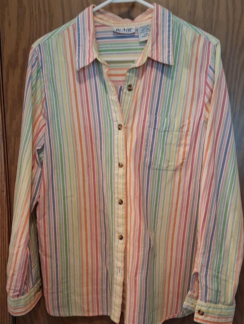 Blair Pastel Multicolor Striped Button-Down Shirt